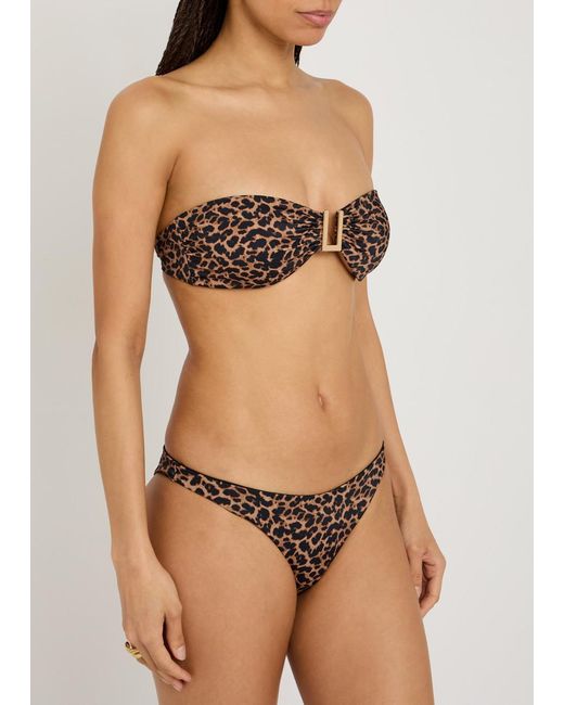 Away That Day Black Almalfi-Print Bikini Briefs