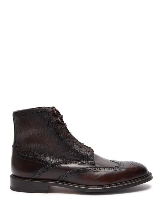 Oliver Sweeney Brown Blackwater Leather Ankle Boots for men