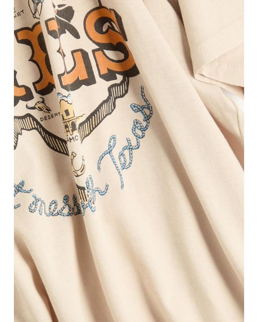 Rails Natural Texax Logo Cotton T-Shirt