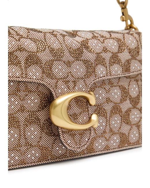 COACH Metallic Tabby 26 Embellished Leather Shoulder Bag