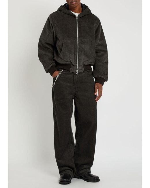 Our Legacy Black Bank Quilted Corduroy Jacket for men