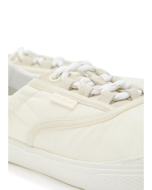 Moncler White Vera Leisure Nylon Sneakers