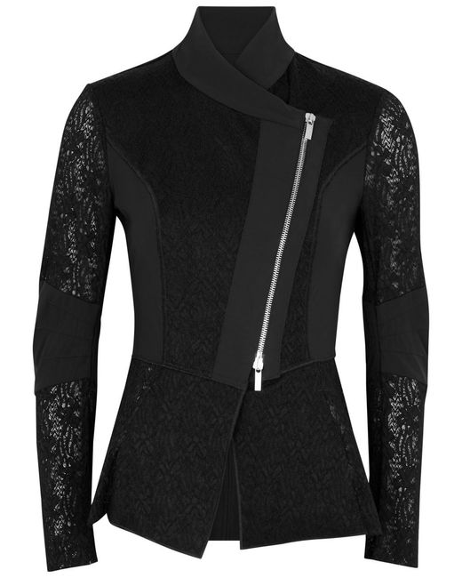 High Black Affair Panelled Lace Jacket
