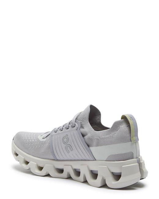 On Shoes Gray Cloudswift 4 Panelled Mesh-Knit Sneakers