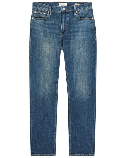 FRAME Blue Modern Straight-Leg Denim Jeans for men
