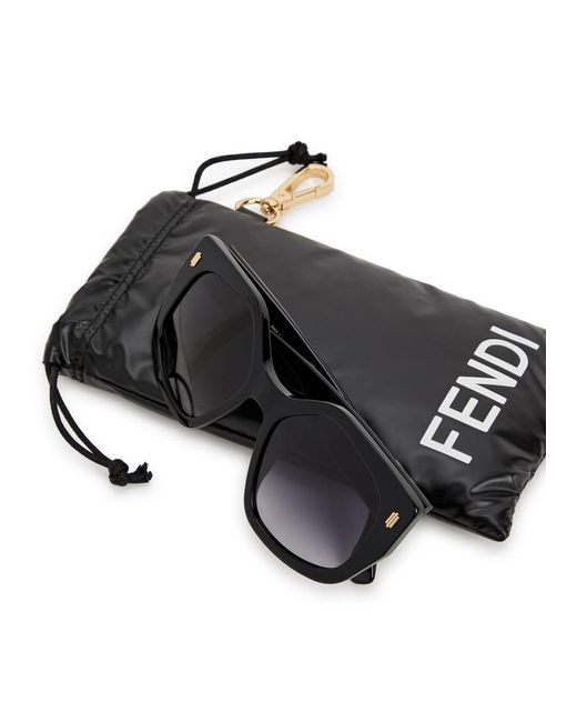 Fendi Black Bold Oversized Sunglasses
