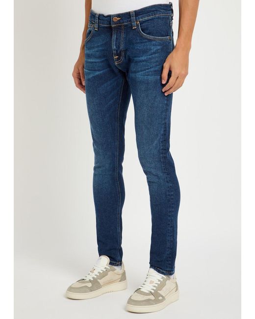 Nudie Jeans Blue Tight Terry Skinny Jeans for men