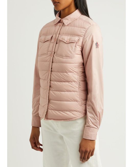 Moncler Pink Day-Namic Averau Quilted Shell Jacket