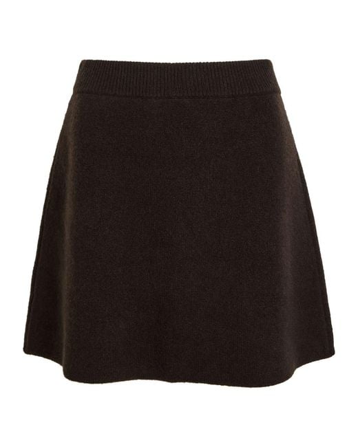 Lisa Yang Black Clare Cashmere Mini Skirt