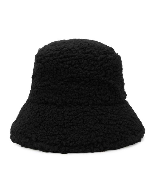 Lack of Color Black Teddy Fleece Bucket Hat