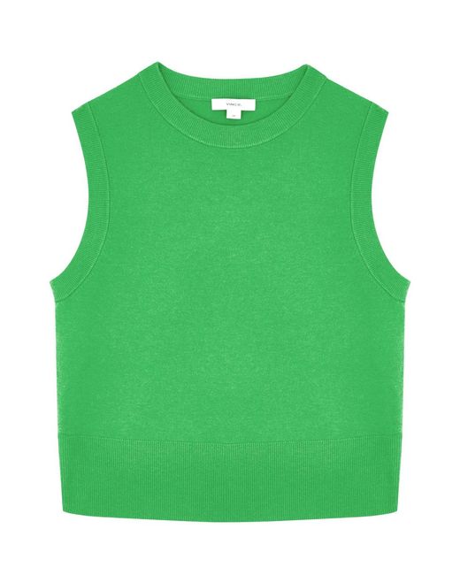 Vince Green Wool-Blend Vest