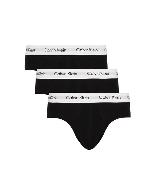 Calvin Klein Black Stretch Cotton Briefs for men