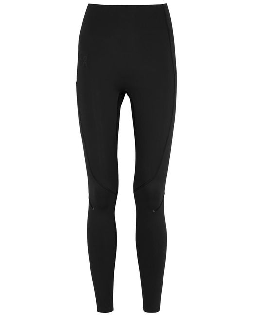 On Shoes Black Movement Stretch-Jersey Leggings