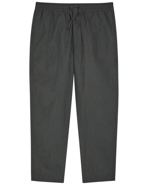 YMC Gray Alva Skate Relaxed Tapered-Leg Shell Trousers for men