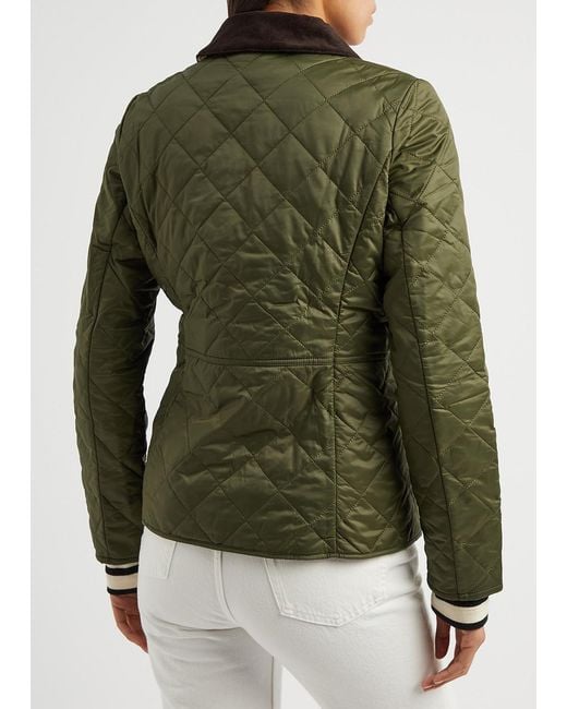 Barbour Green Deveron Quilted Shell Jacket