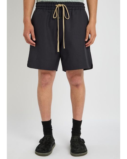 Fear Of God Black Wool Shorts for men
