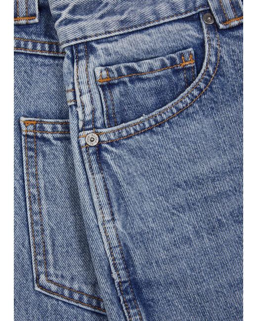 Khaite Blue Albi Slim-leg Jeans
