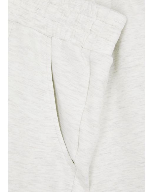 Varley White The Rolled Stretch-Jersey Sweatpants