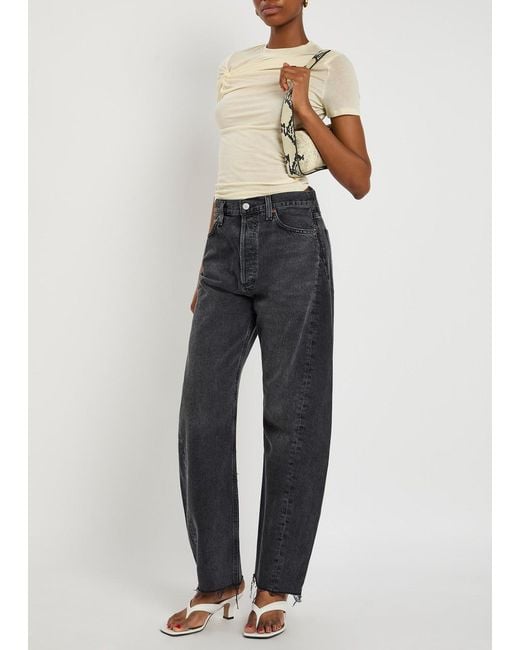 Agolde Blue Luna Barrel-Leg Jeans