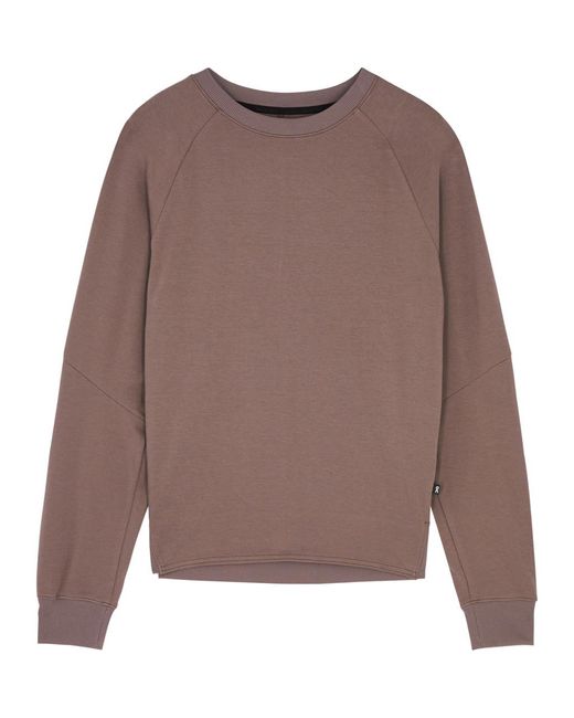On Shoes Brown On Movement Stretch-Jersey Sweatshirt
