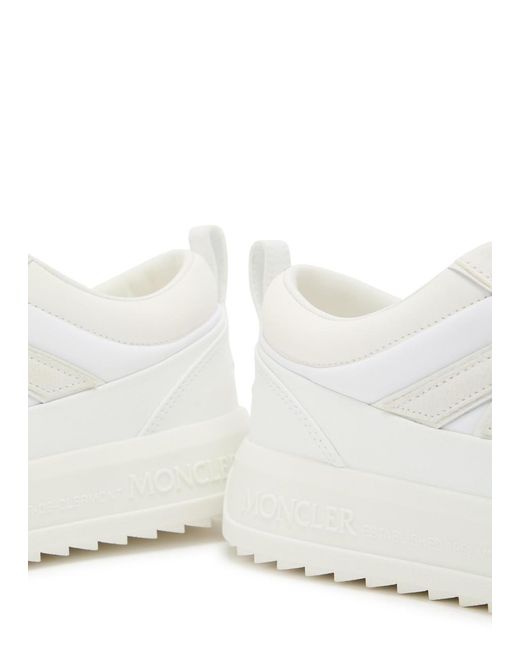 Moncler White Altive Quilted Leather Sneakers for men