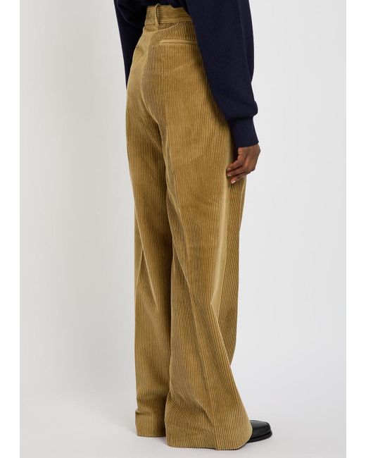 Rohe Natural Wide-Leg Corduroy Trousers