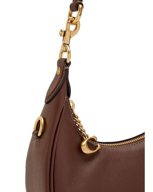 COACH Brown Jonie 22 Leather Shoulder Bag