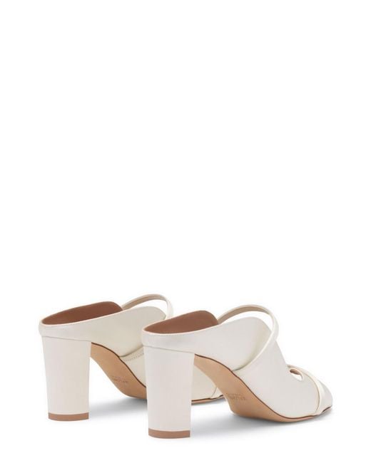 Malone Souliers White Norah 70 Satin Heeled Sandals