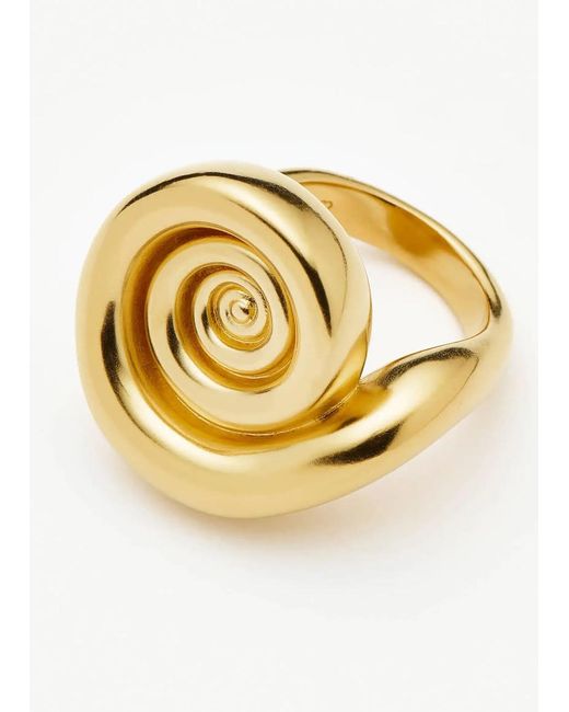 Missoma Metallic Spiral Dome Statement Ring