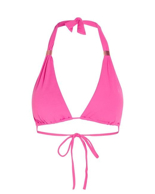 Melissa Odabash Pink Grenada Triangle Bikini Top