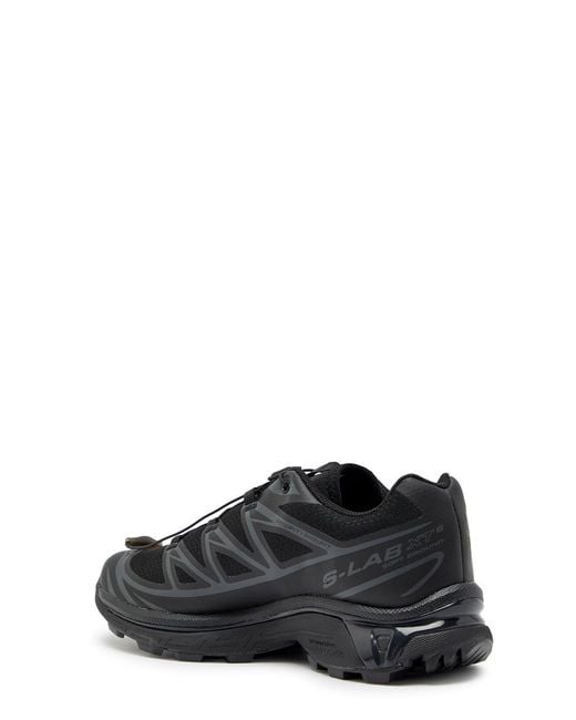 Salomon Black Xt-6 Panelled Mesh Sneakers for men
