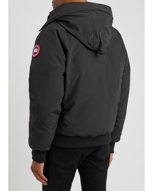 Canada Goose Black Chilliwack Arctic-Tech Bomber Jacket, Bomber for men