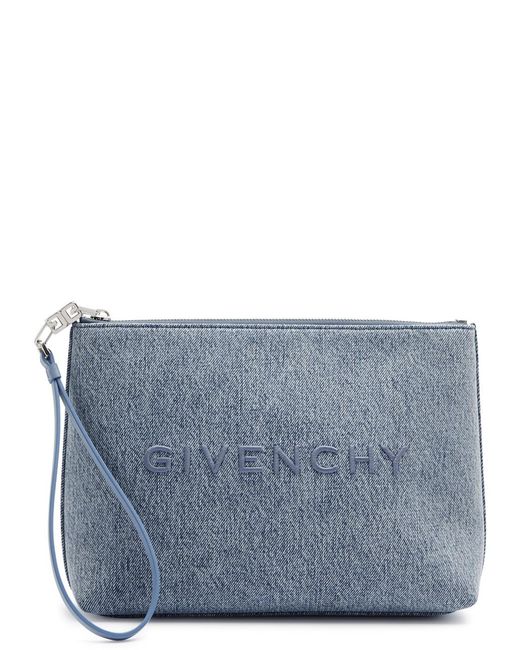 Givenchy Blue Medium Logo Pouch