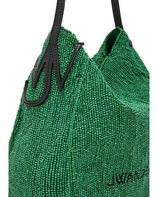 J.W. Anderson Green Small Beaded Bulb Shoulder Bag