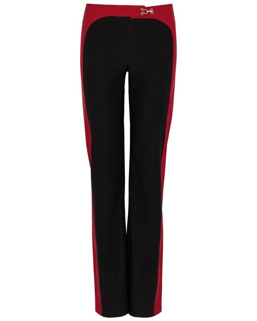 GIMAGUAS Black Saona Panelled Stretch-jersey Trousers