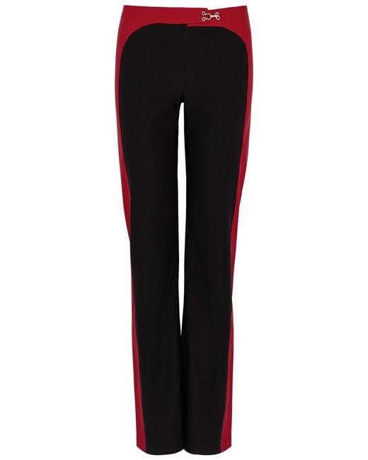 GIMAGUAS Black Saona Panelled Stretch-jersey Trousers