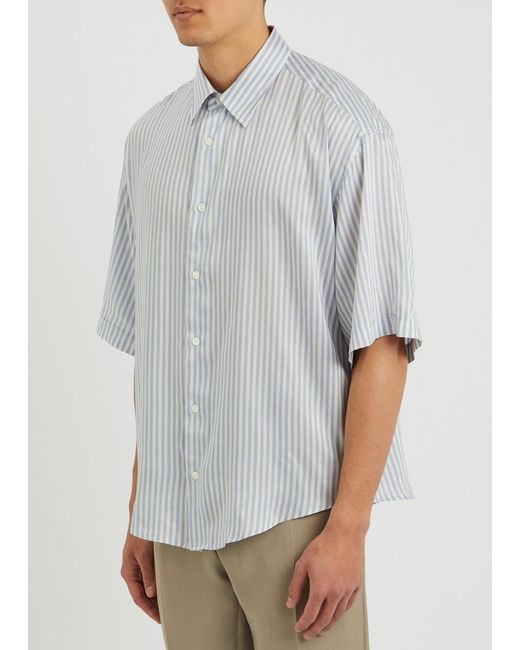 AMI White Striped Shirt for men