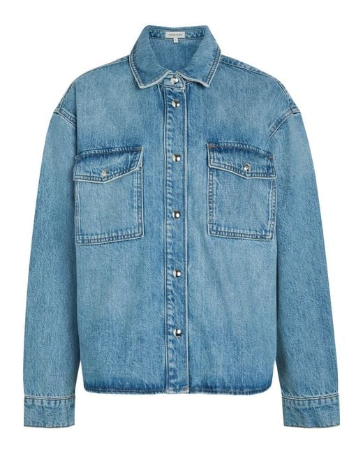 Anine Bing Blue Paxton Shirt