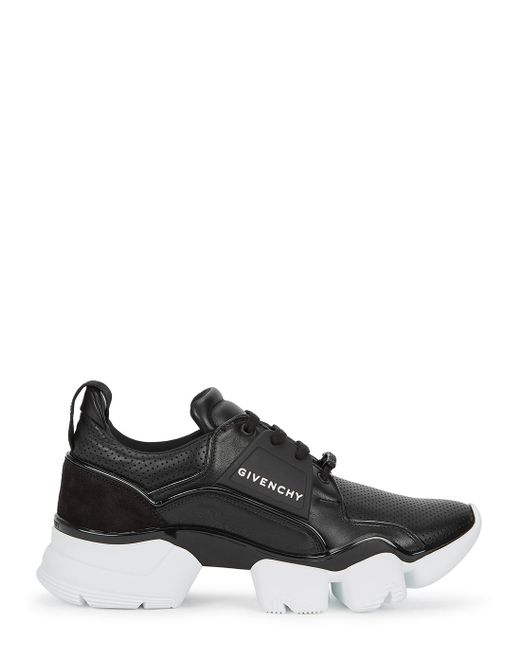 Givenchy Black Men's Shoes Leather Trainers Sneakers Jaw for men