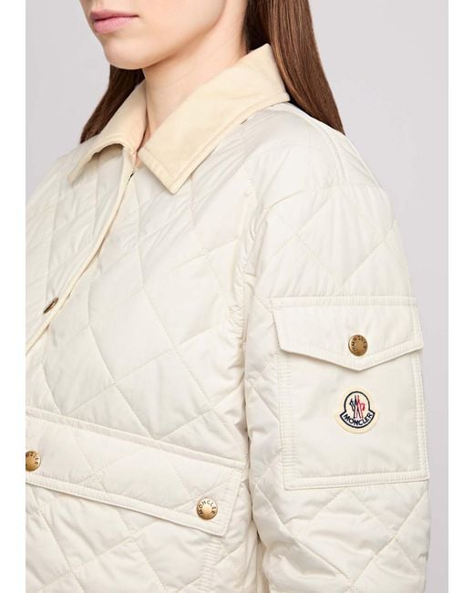 Moncler Natural Chitre Quilted Shell Jacket