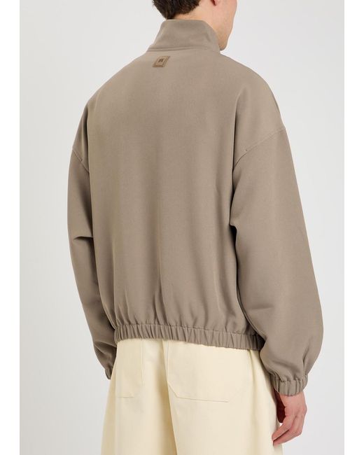 Amiri Natural Logo-Appliquéd Cady Track Jacket for men