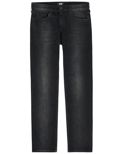 PAIGE Gray Federal Slim Straight-Leg Jeans for men