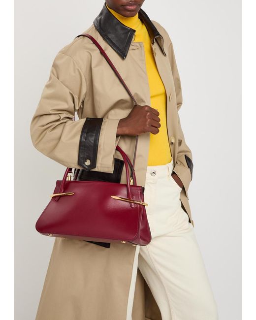 Givenchy Red Pinch Medium Leather Top Handle Bag