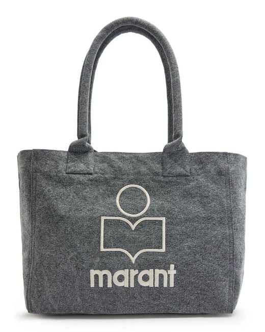 Isabel Marant Black Yenky Logo Canvas Tote
