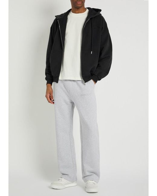 GODMADE White Signature Logo Straight-Leg Cotton Sweatpants for men