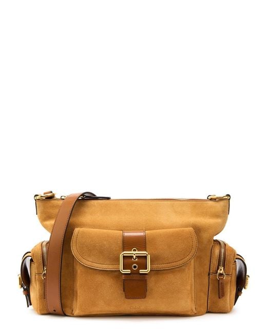 Chloé Brown Suede Camera Bag