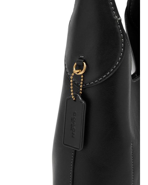 COACH Black Brooklyn 28 Leather Shoulder Bag