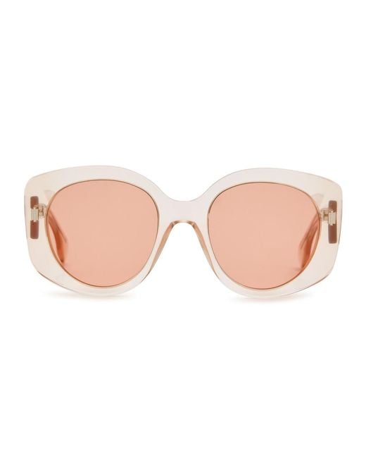Fendi Roma Oversized Sunglasses in Pink Lyst UK
