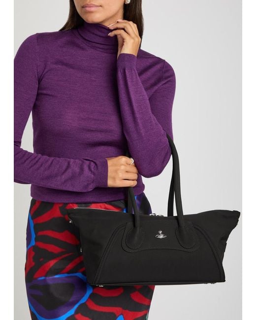 Vivienne Westwood Black Shirley Small Nylon Holdall Bag