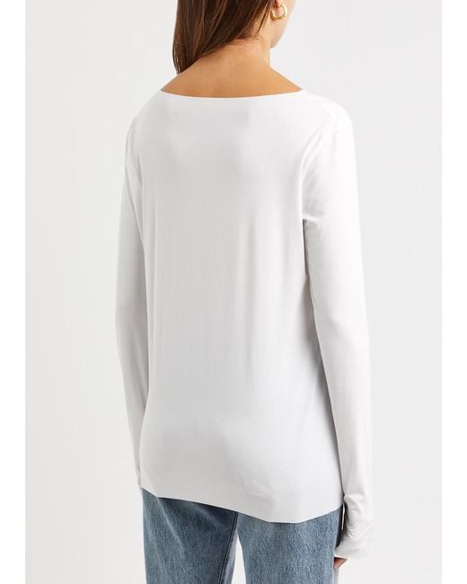 Wolford White Aurora Pure Stretch-jersey Top